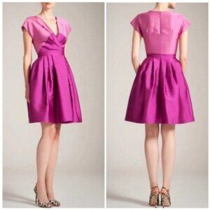Temperley London Freesia A-Line Dress Fuchsia Pink